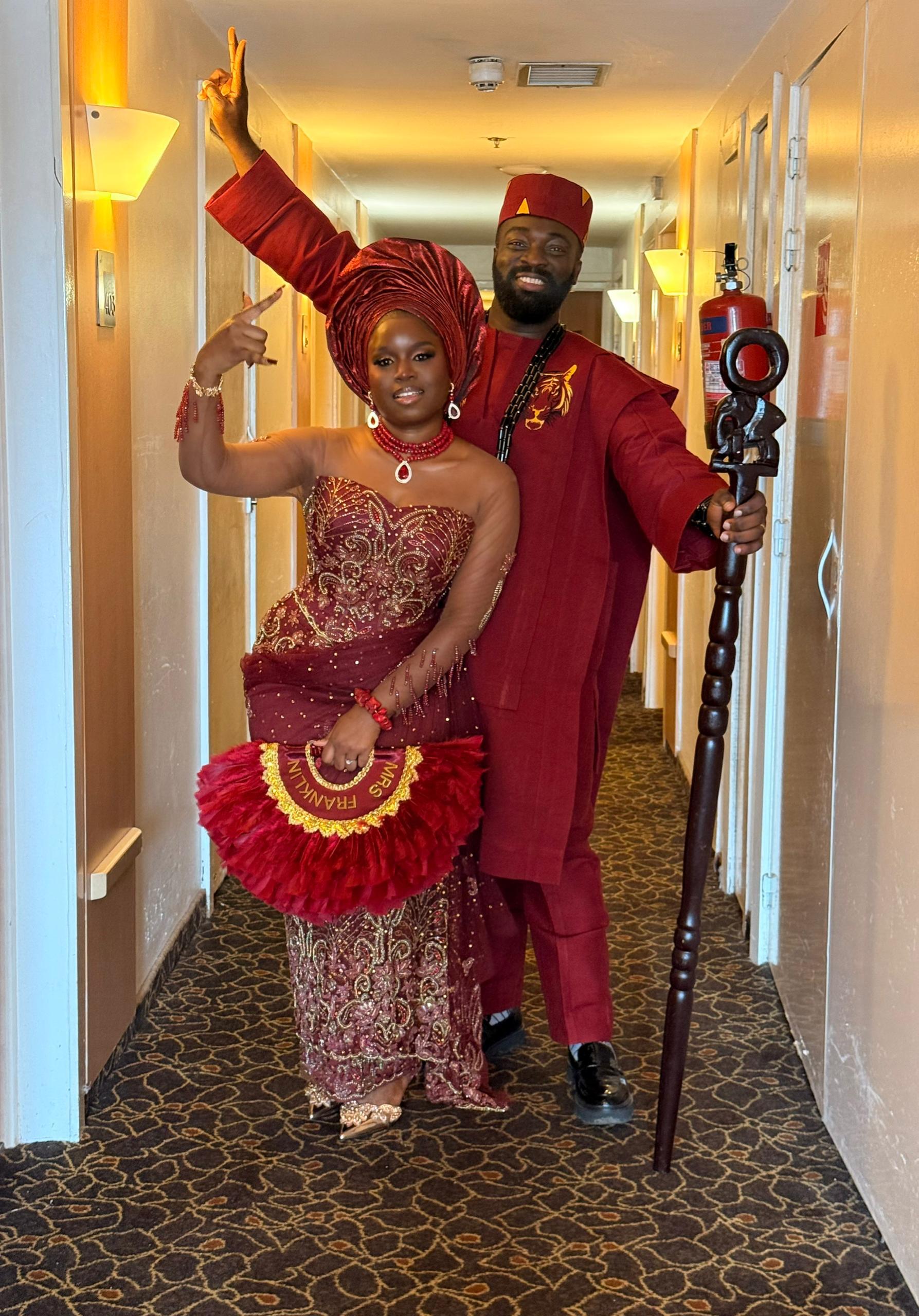 Chidimma and Dozie sharing a warm moment